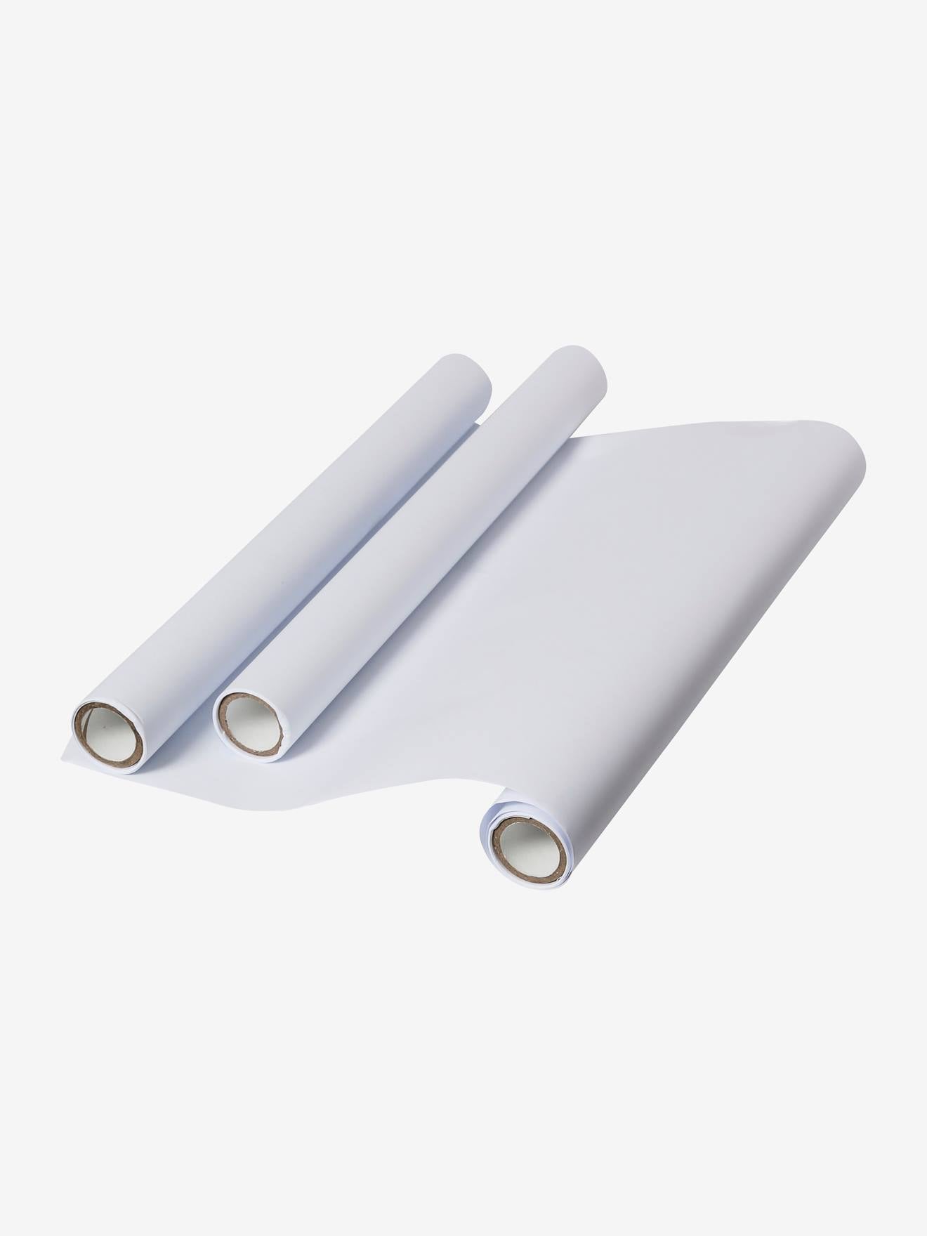 Lot de 3 rouleaux de papier pour tableau blanc clair uni