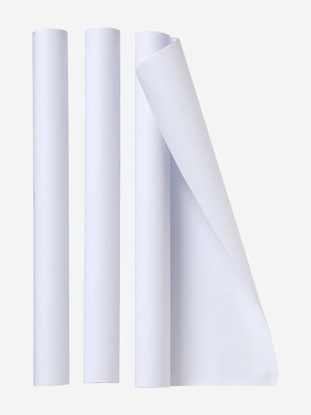 Lot de 3 rouleaux de papier pour tableau blanc clair uni