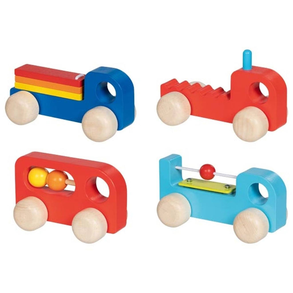 Lot de 4 véhicules à saisir musicaux multi-coloured