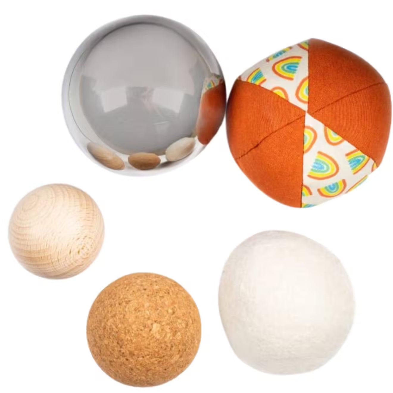 Lot de 5 balles sensorielles – Petit Boum