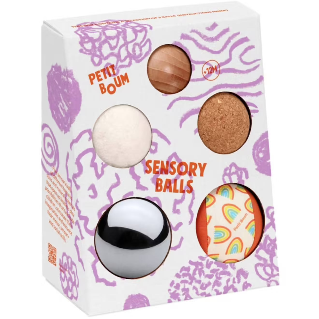 Lot de 5 balles sensorielles – Petit Boum