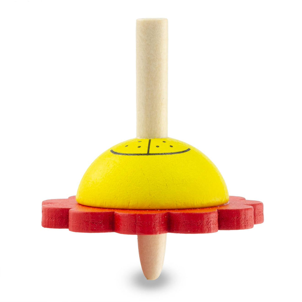 Lot de 6 toupies bébêtes rouge