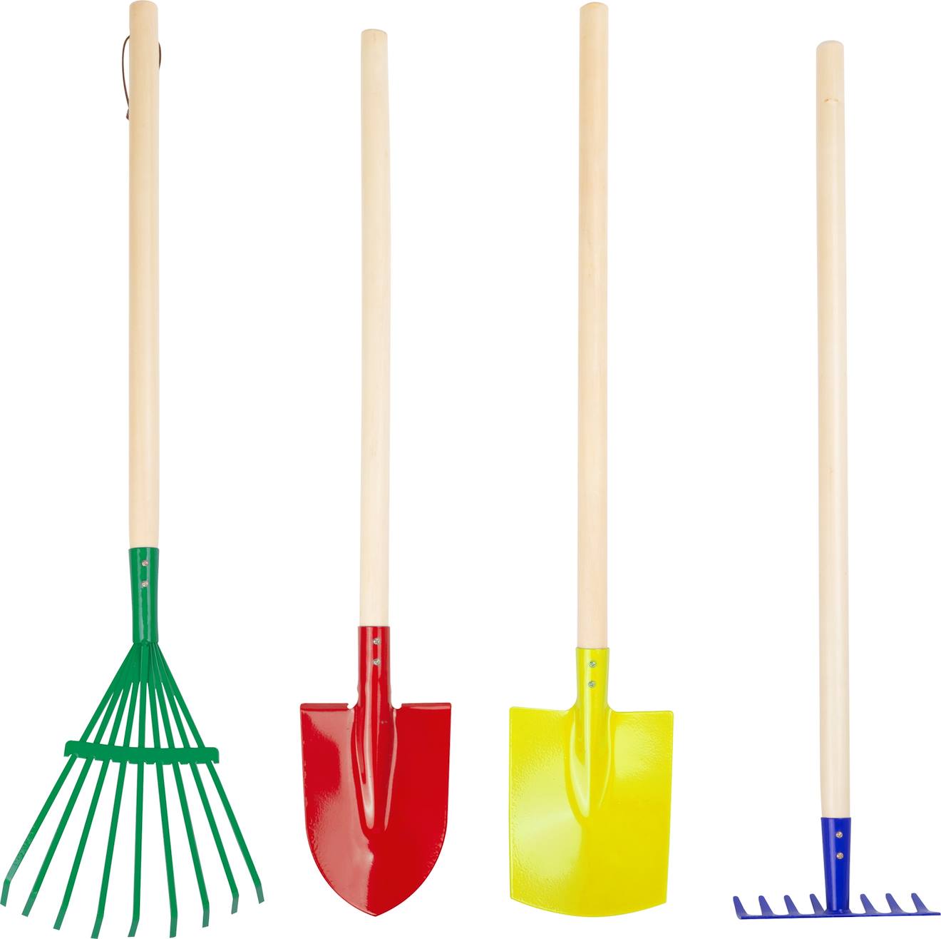 Lot d'outillage de jardin beige