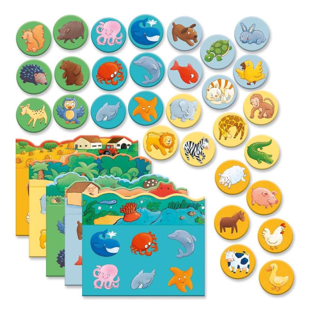 Loto des animaux 30 pièces multicolore