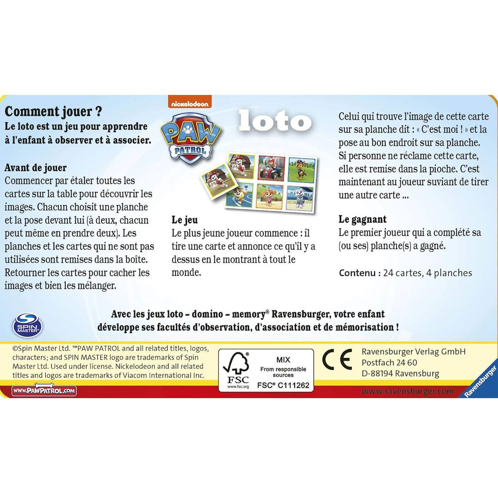 Loto Pat'Patrouille bleu