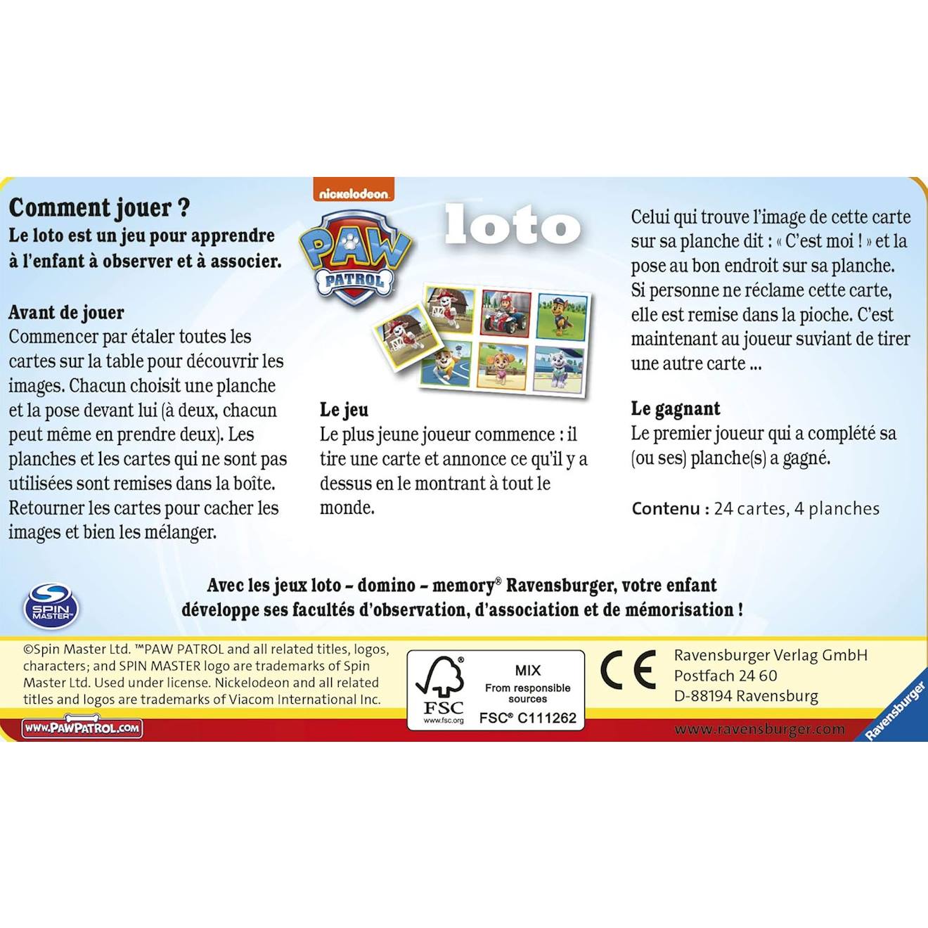 Loto Pat'Patrouille bleu