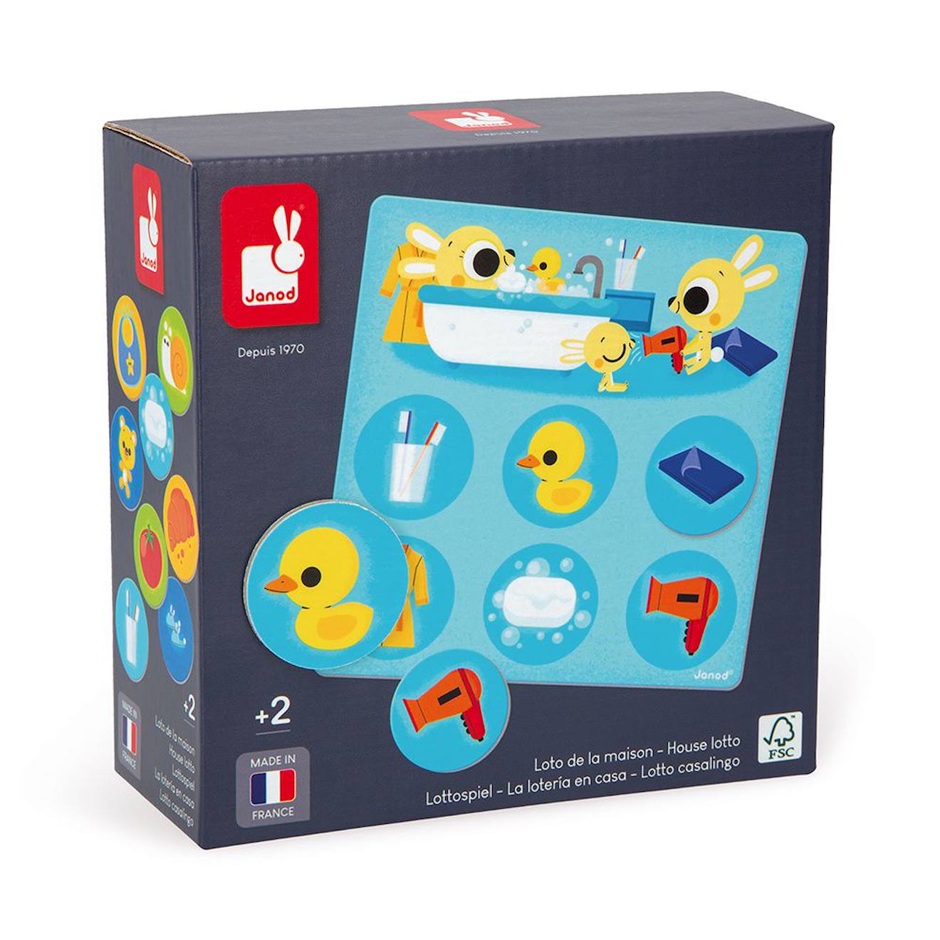 Loto thème maison en carton FSC multicolore