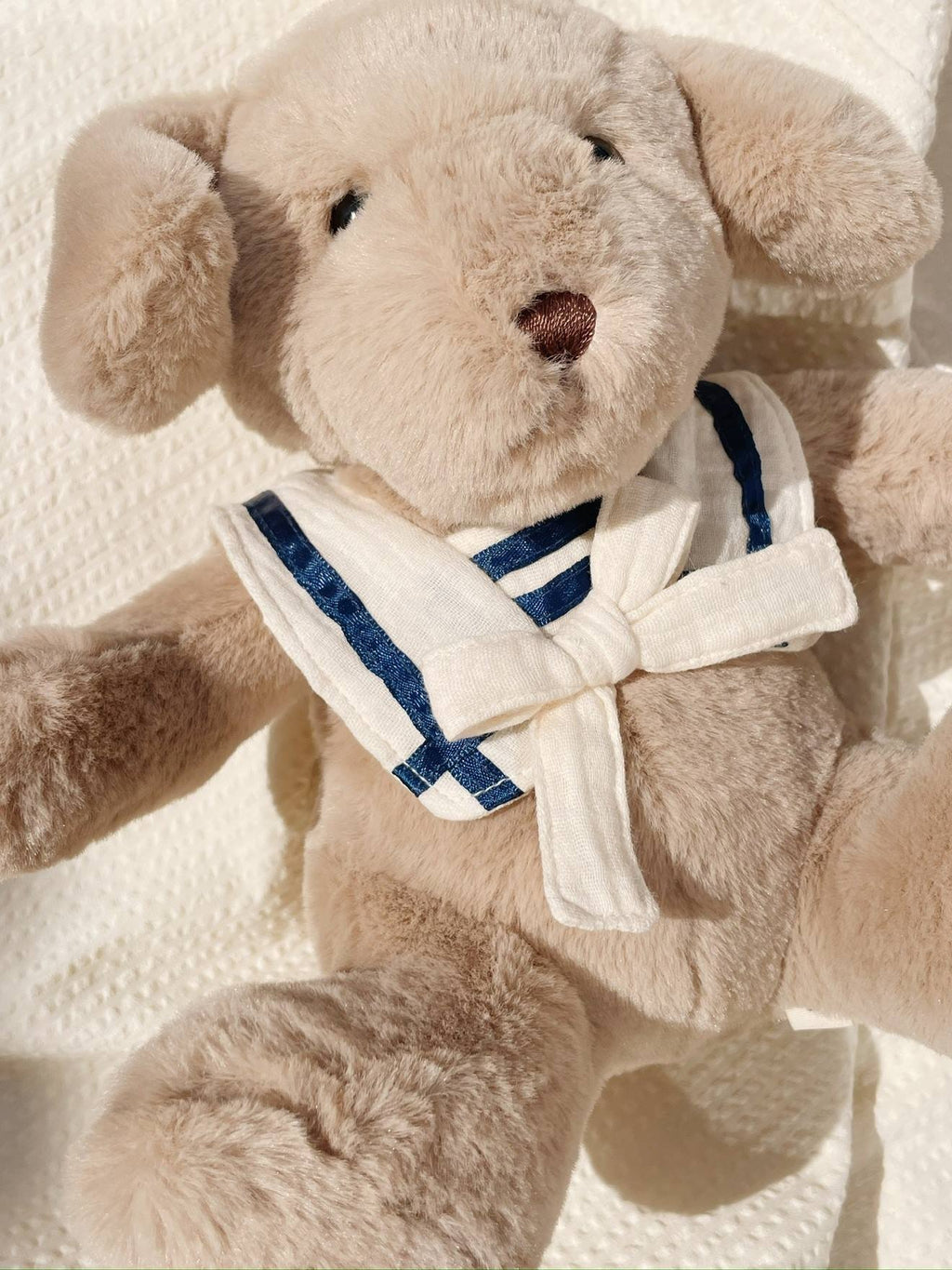 Luca sailor peluche chien marron