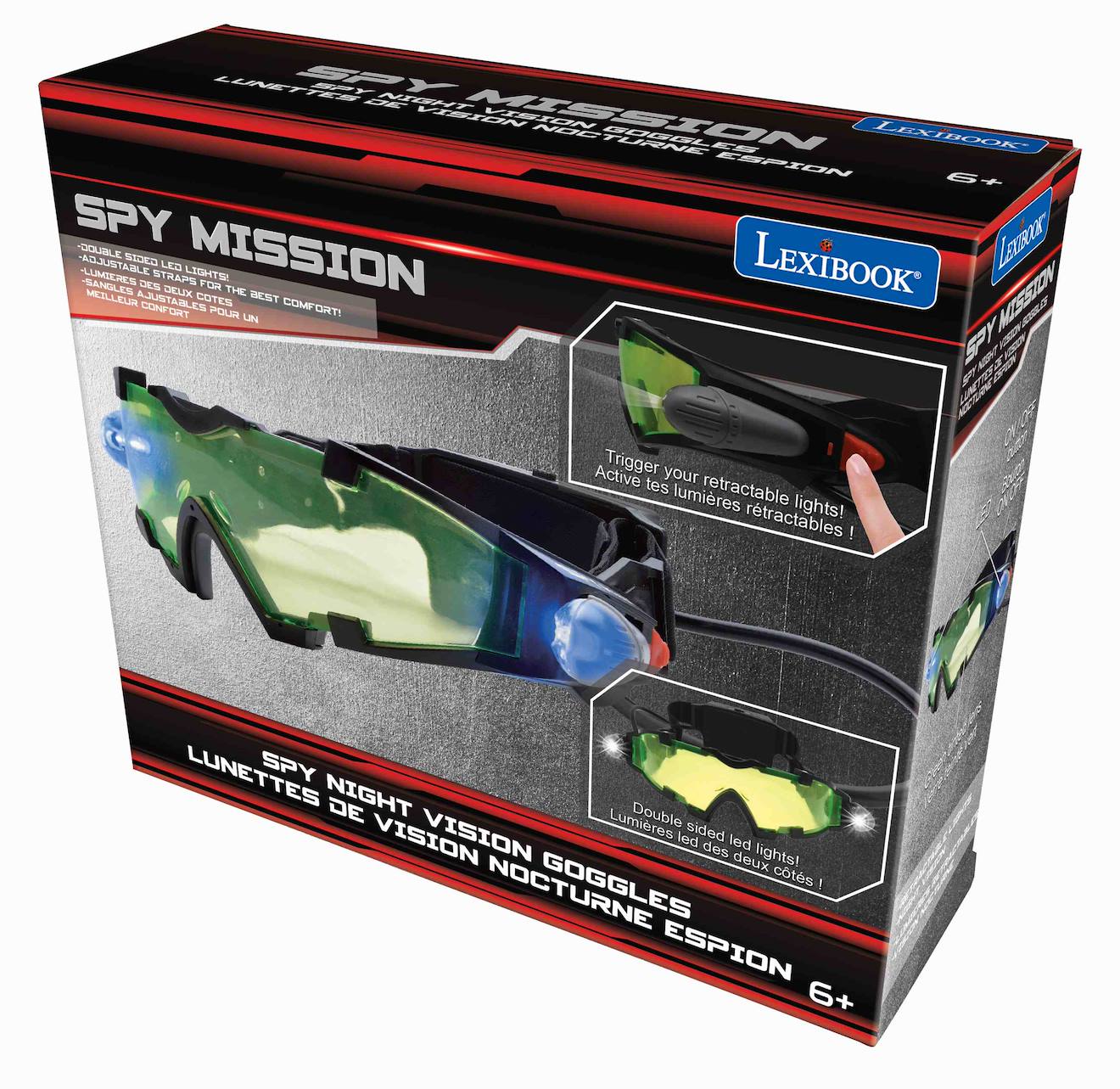 Lunettes de vision nocturne spy mission noir