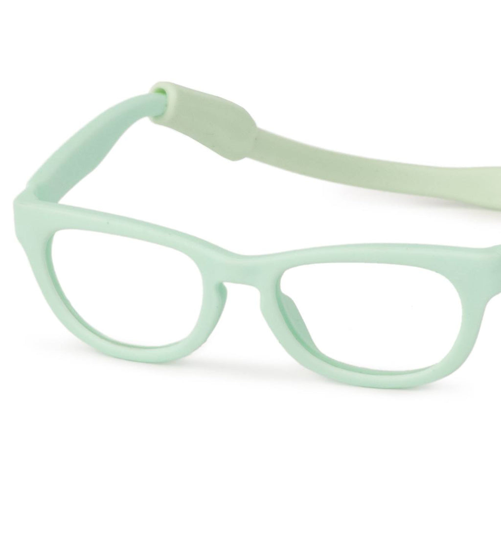 Lunettes turquoise pour poupée bleu