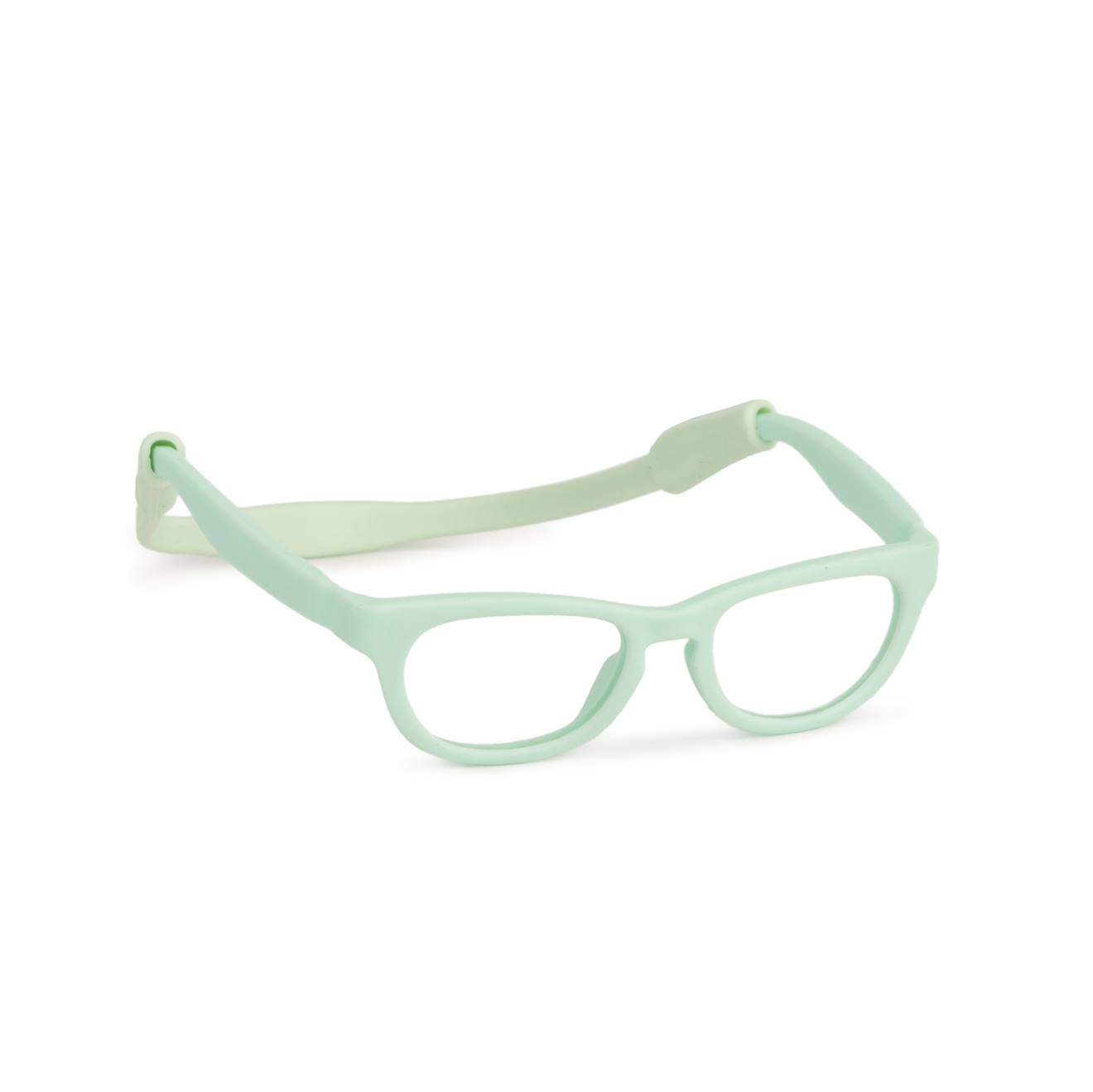 Lunettes turquoise pour poupée bleu