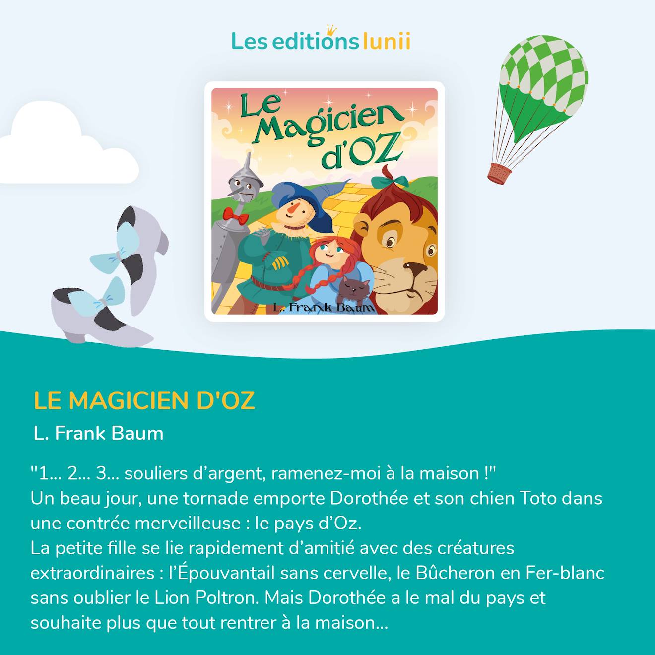 Lunii – 3 livres audio : magicien d'oz, motordu, réveil des dragons multicolore