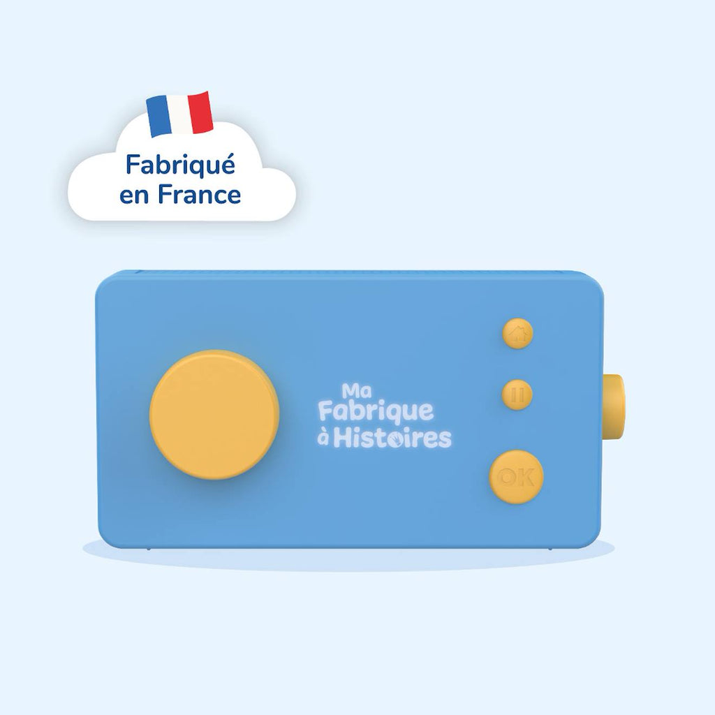 Ma fabrique à histoires - conteuse interactive pour enfants de 3 à 8 ans bleu