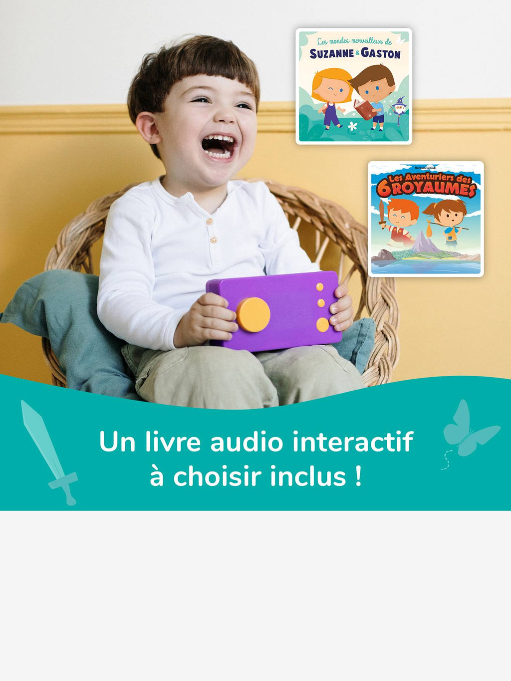 Ma fabrique à histoires - conteuse interactive - violet