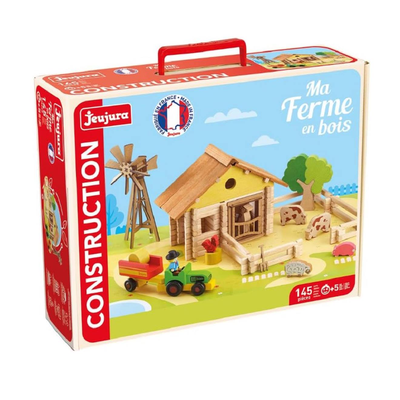 Ma ferme en bois 145 pièces marron