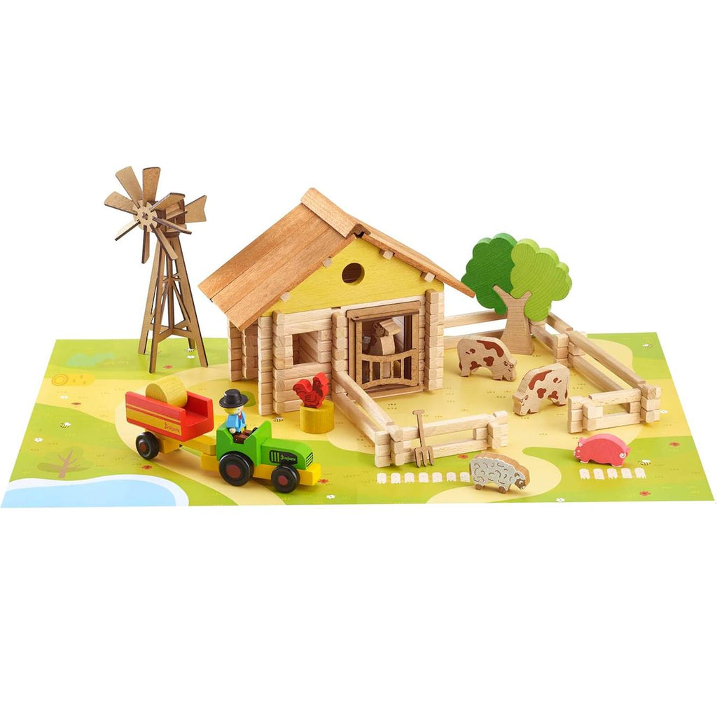Ma ferme en bois 145 pièces marron
