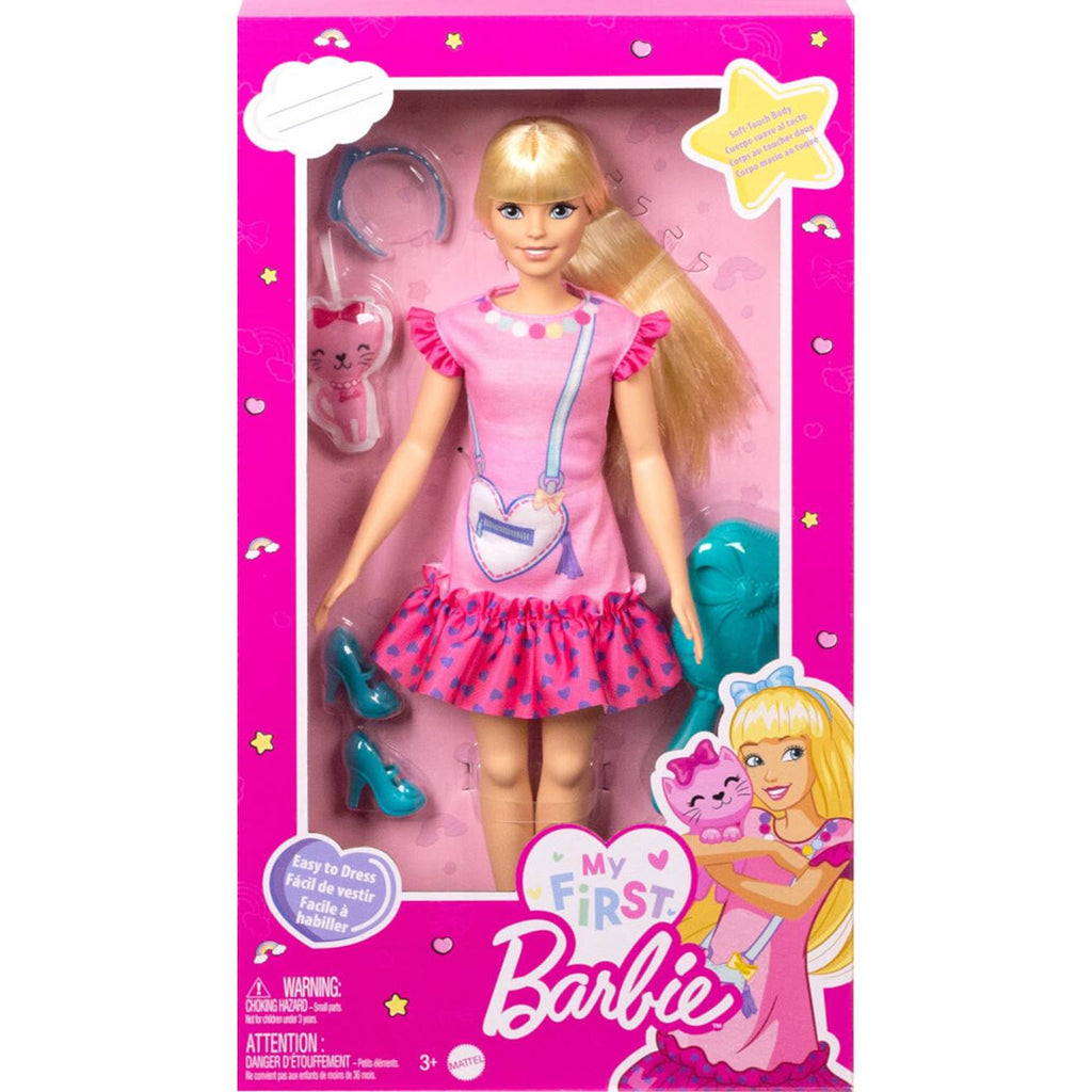 Ma première Barbie poupée mannequin malibu blonde multicolore