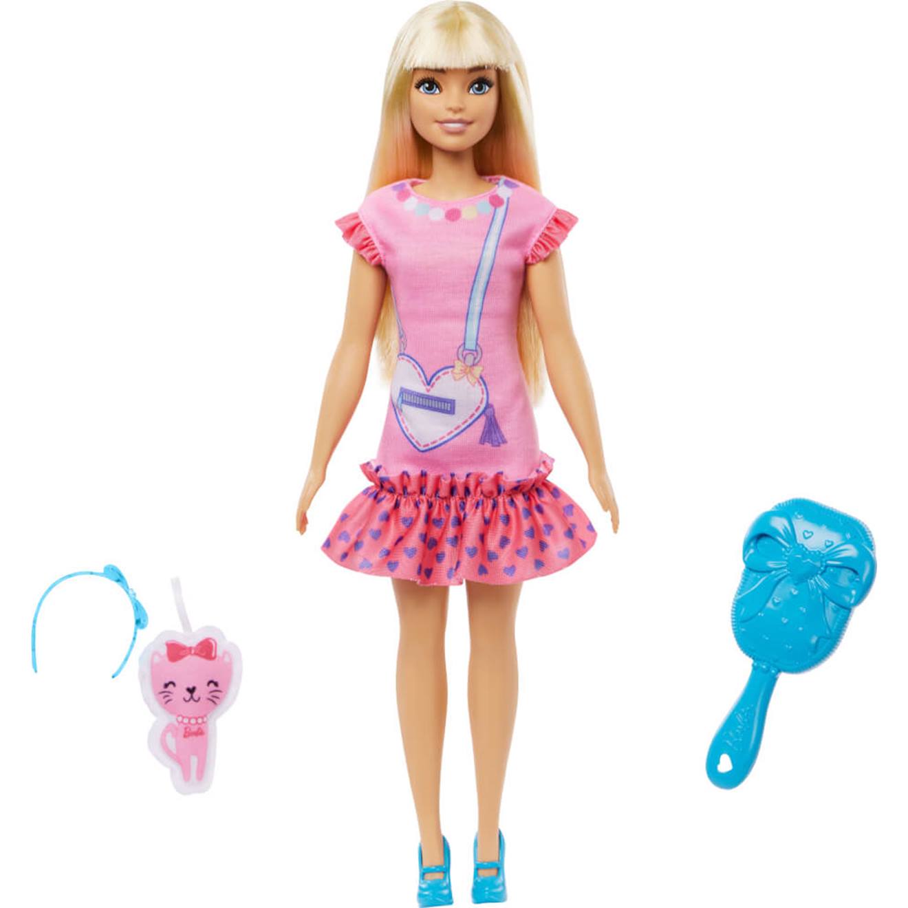 Ma première Barbie poupée mannequin malibu blonde multicolore