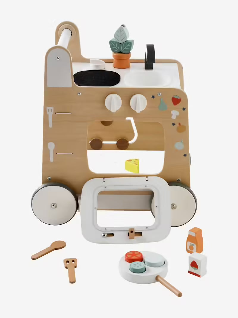 Ma première cuisine chariot de marche en bois – Vertbaudet