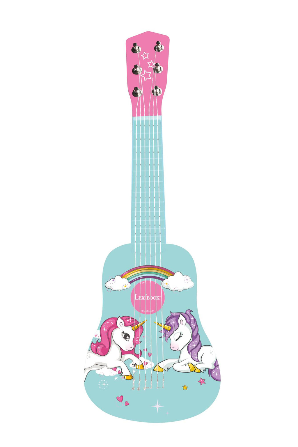 Ma première guitare en bois licorne bleu