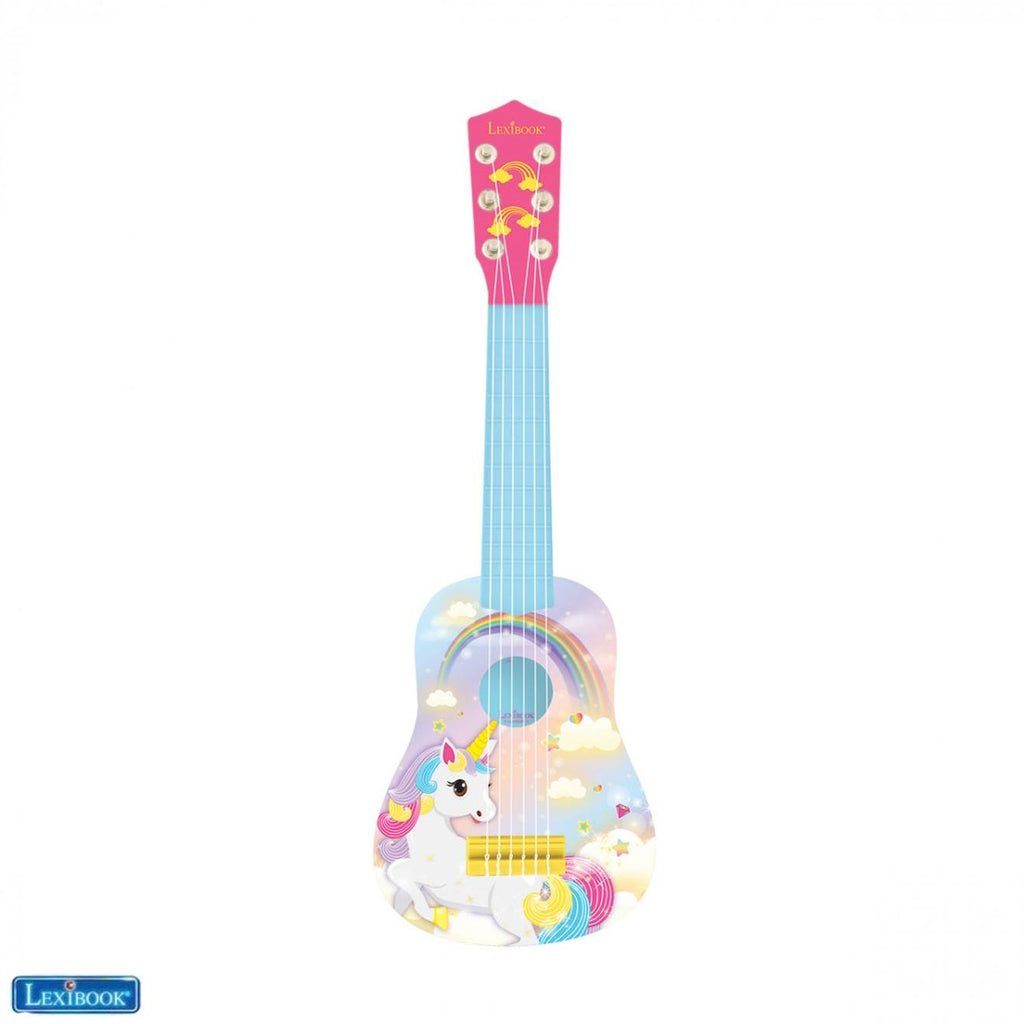Ma première guitare en bois licorne bleu