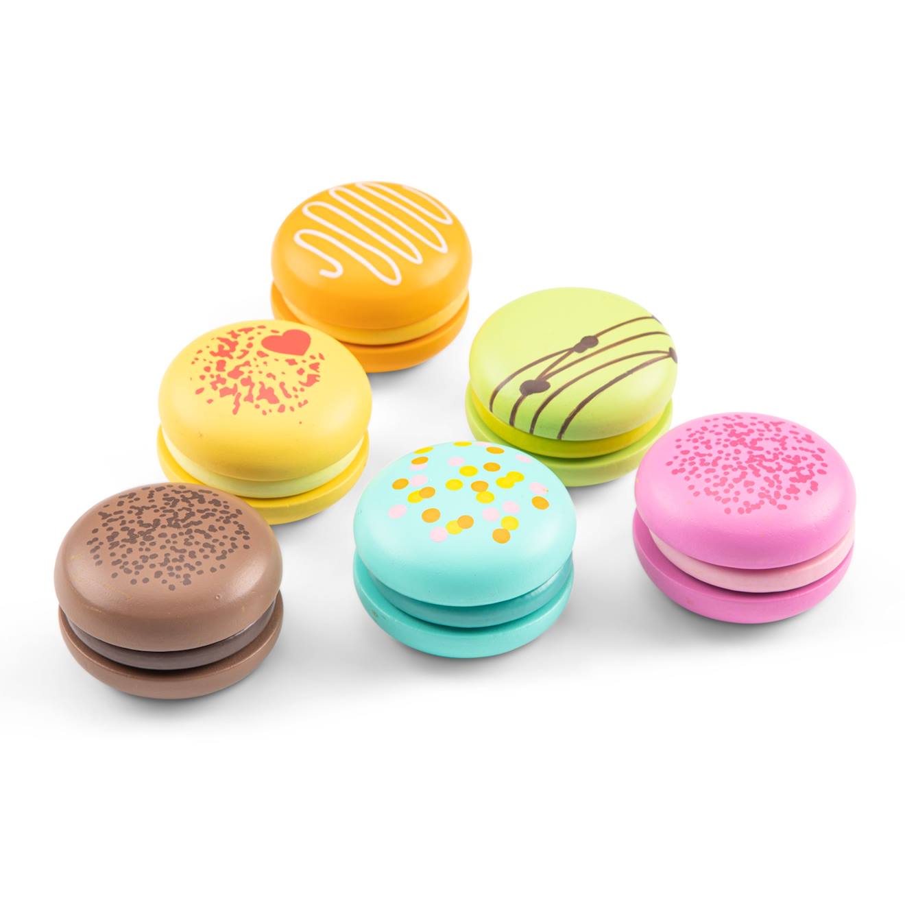 Macarons 6 pièces vert