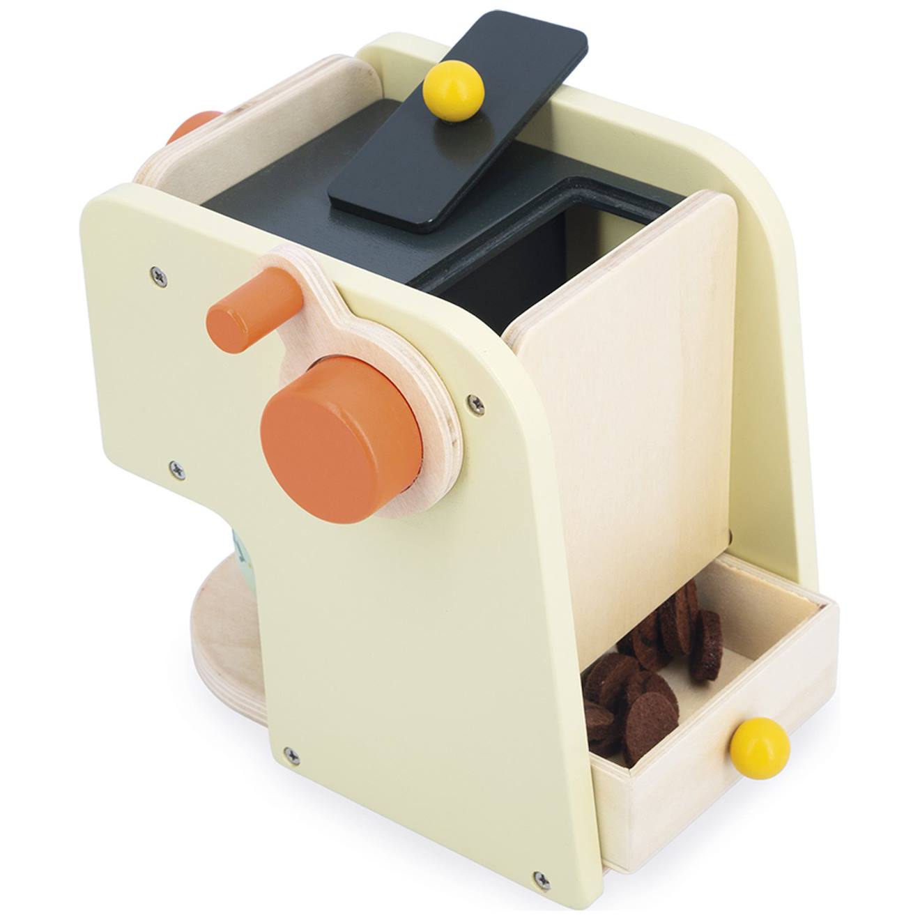 Machine à café en bois FSC, 20 accessoires multicolore