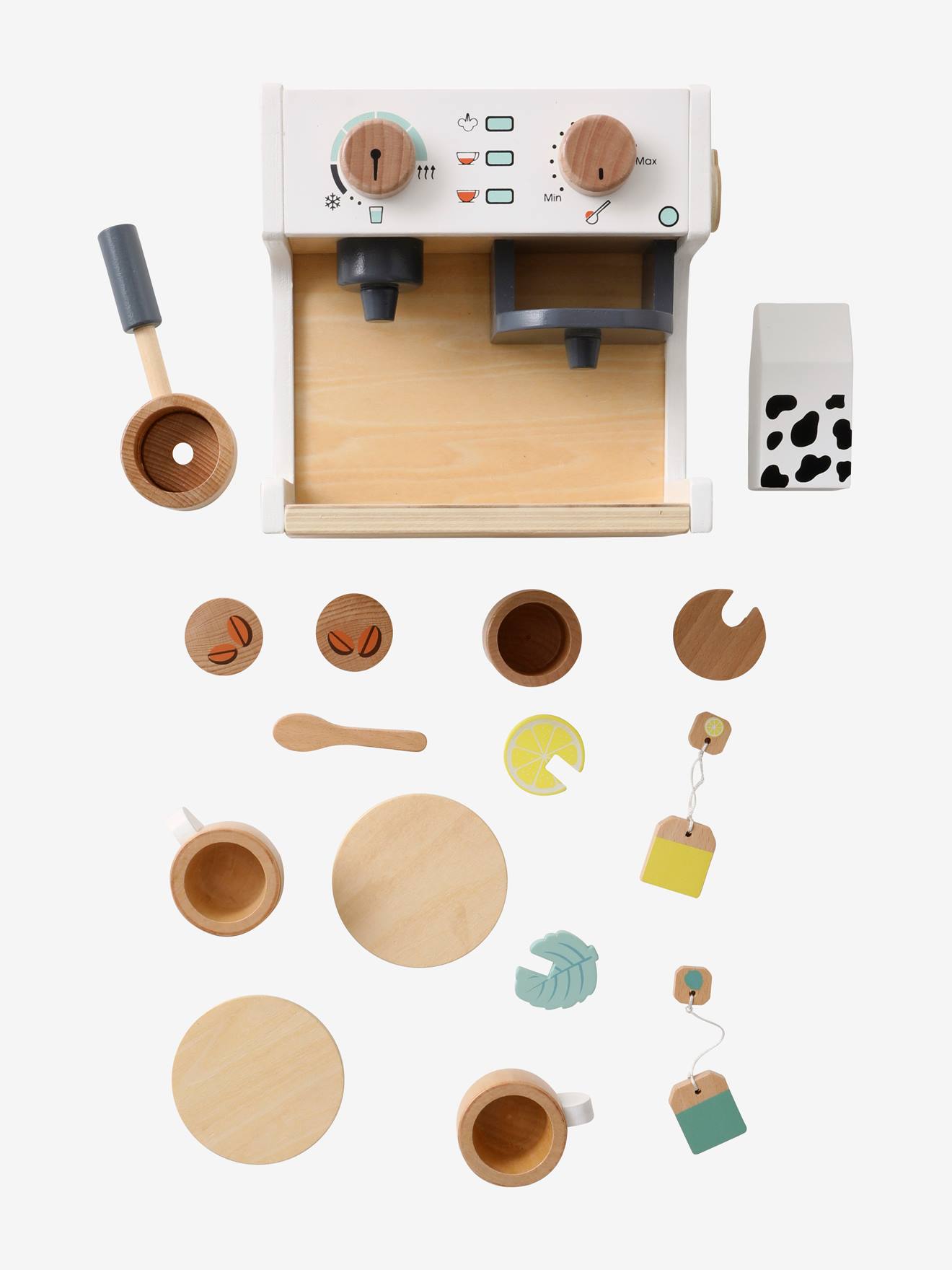 Machine à café et à thé en bois FSC multicolore