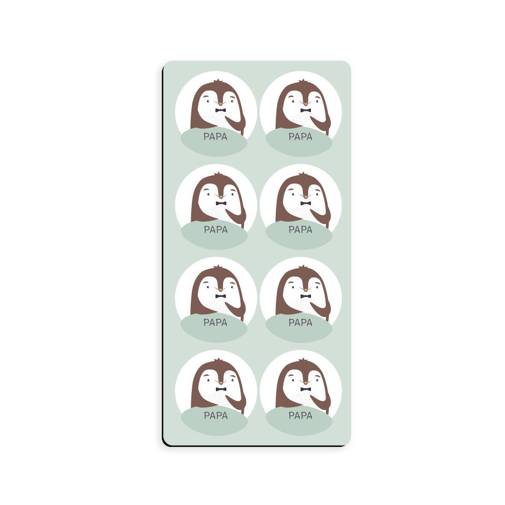 Magnet familial – organiser la semaine papa vert