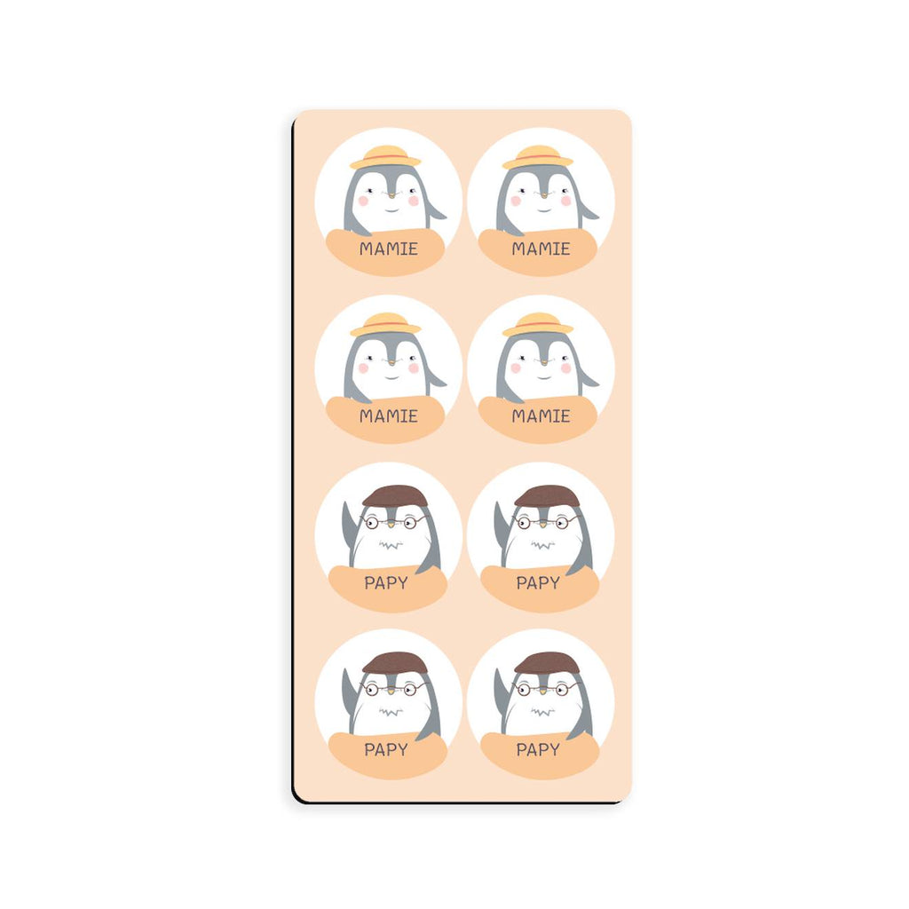 Magnet familial – organiser la semaine papy/mamie orange