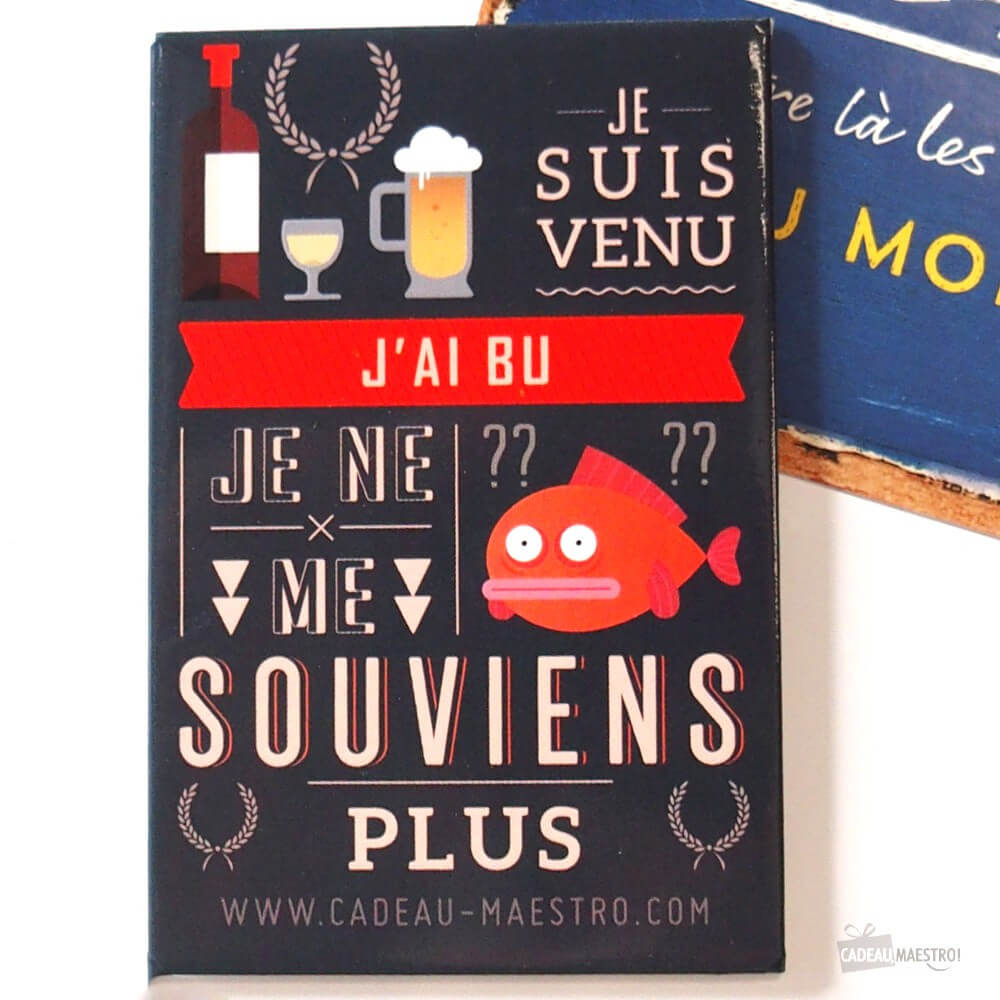 Magnet J'ai Bu - Objet Déco Original CadoMaestro