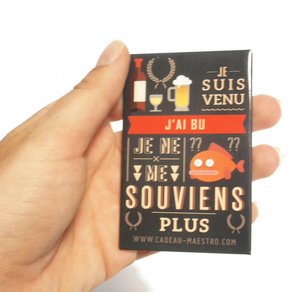 Magnet J'ai Bu - Objet Déco Original CadoMaestro