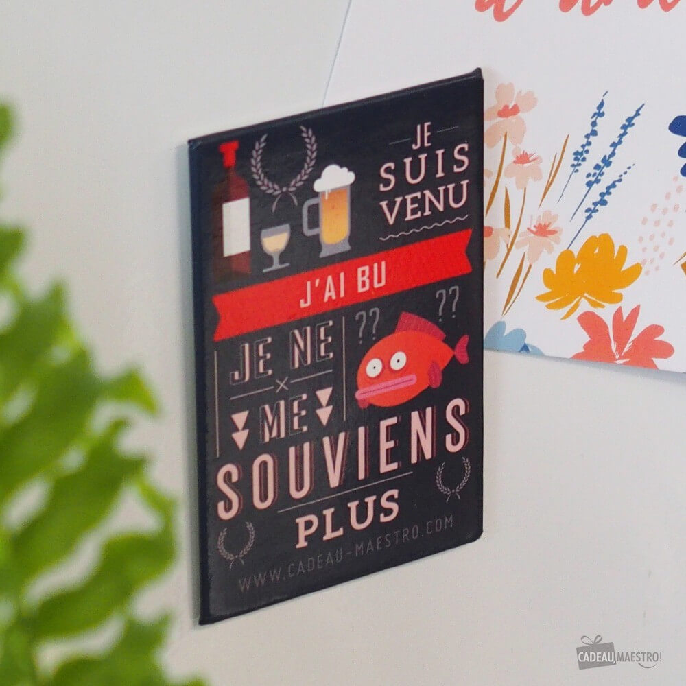 Magnet J'ai Bu - Objet Déco Original