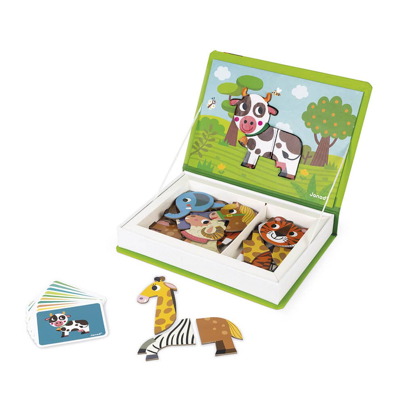 Magnéti'book animaux, 30 magnets vert