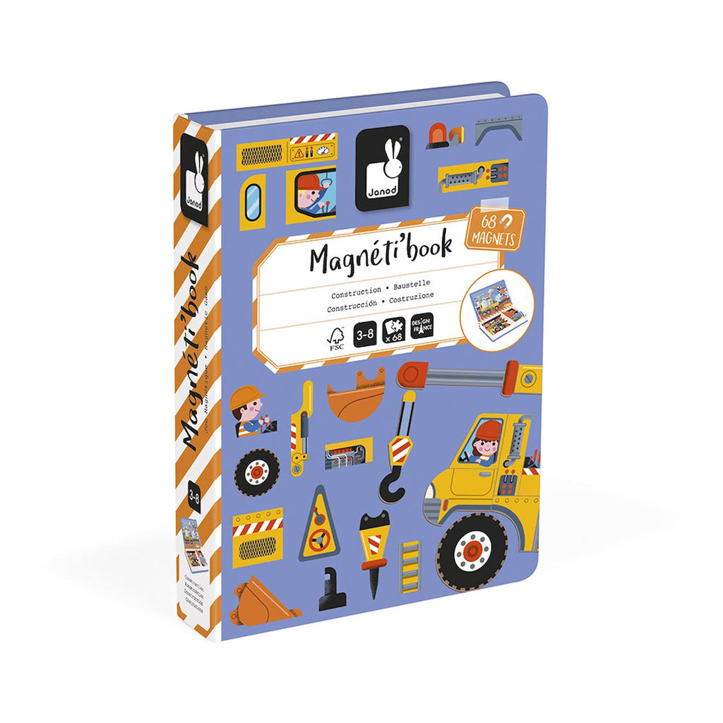 Magnéti'book construction, 50 magnets multicolore