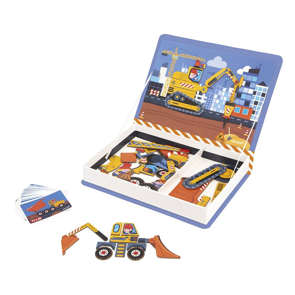 Magnéti'book construction, 50 magnets multicolore