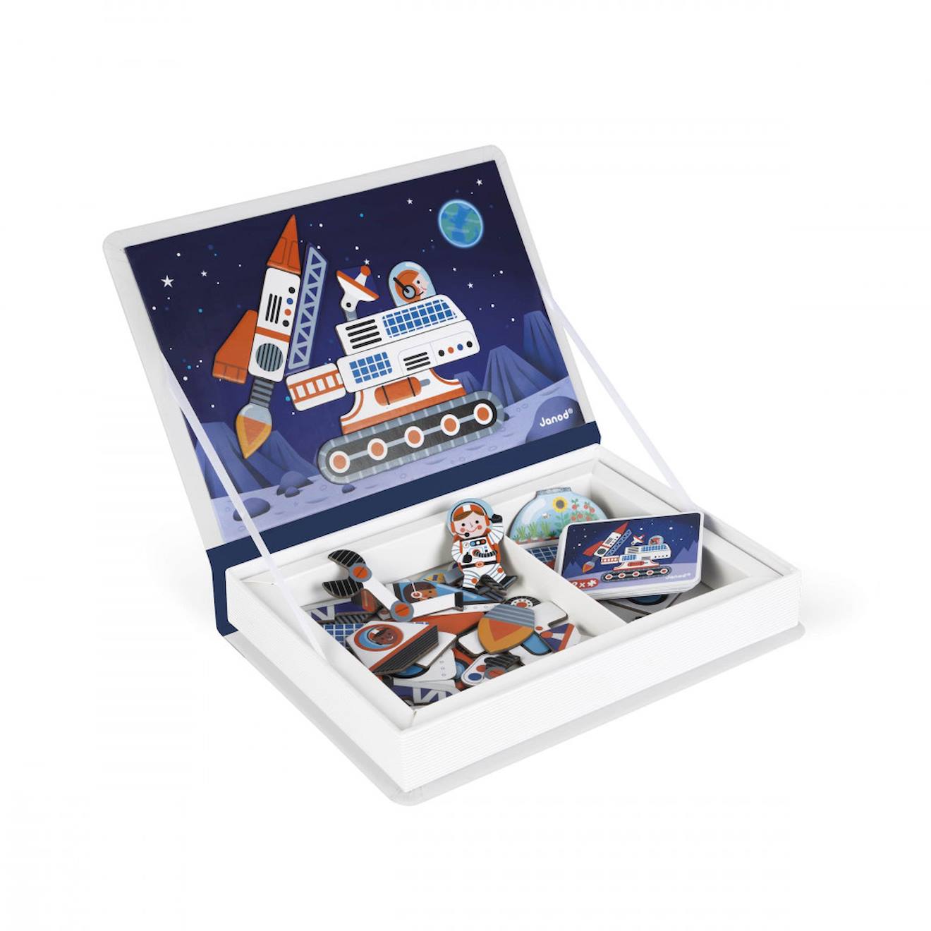Magnéti'book cosmos, 52 magnets bleu nuit / orange
