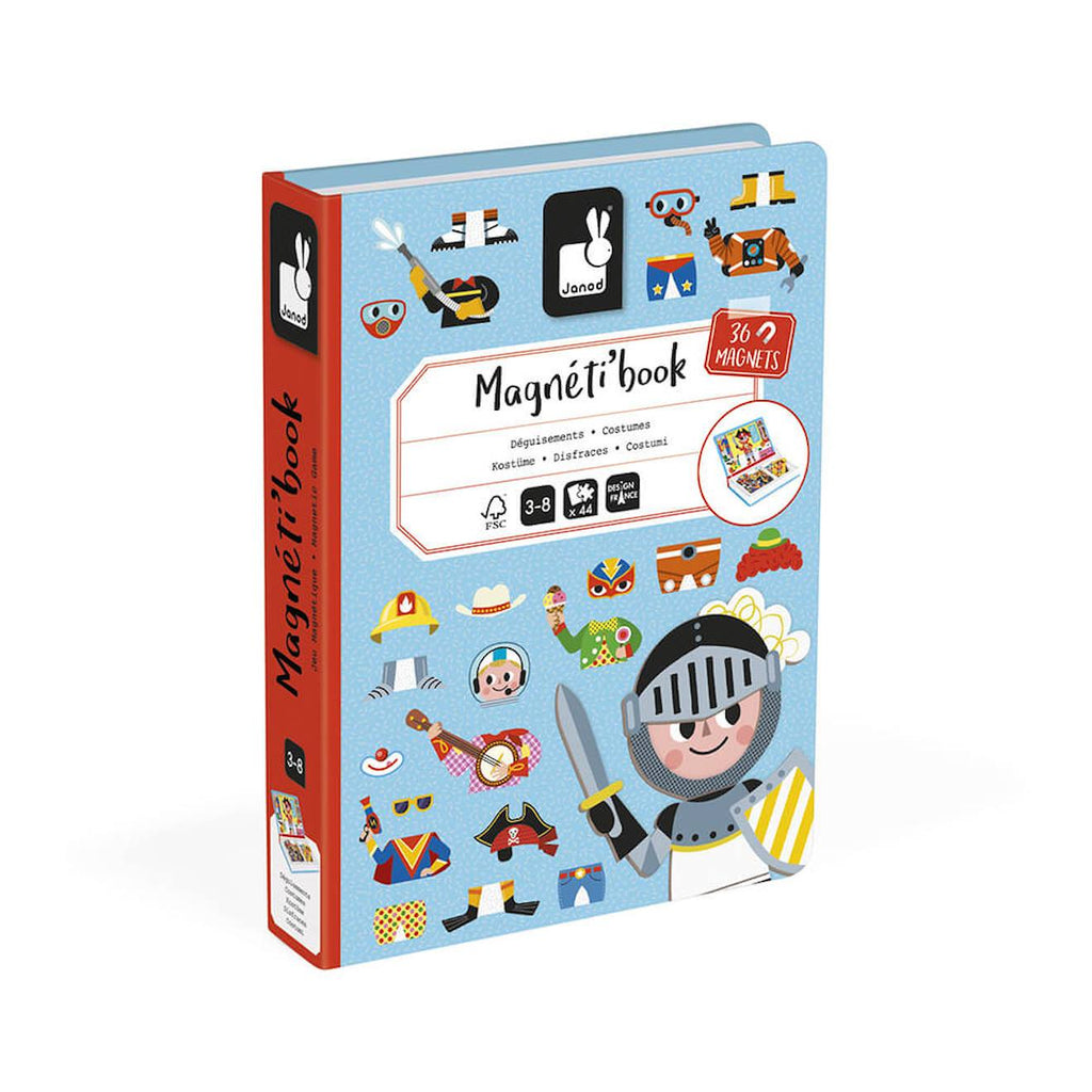 Magnéti'book déguisements garçon, 36 magnets bleu