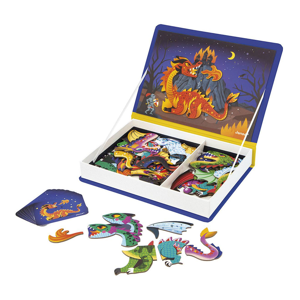 Magnéti'book dragons, 10 modèle, 53 magnets violet