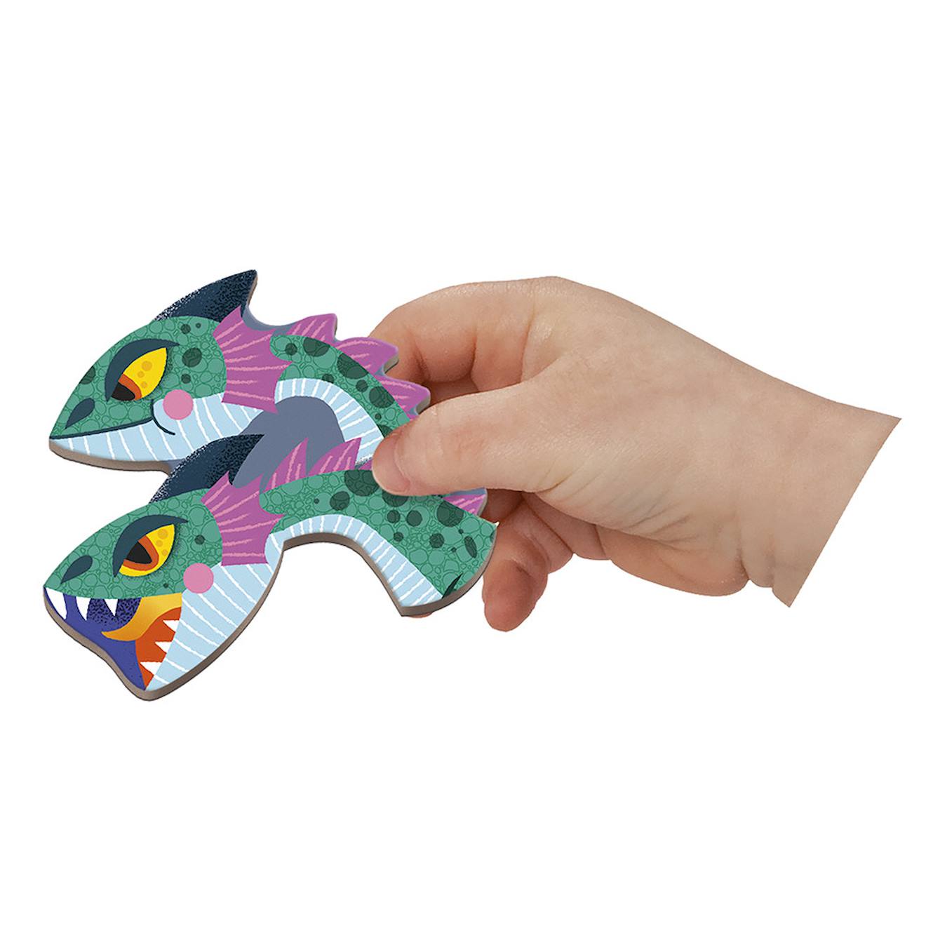 Magnéti'book dragons, 10 modèle, 53 magnets violet