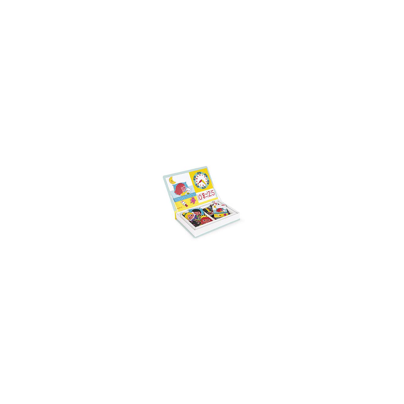 Magnéti'book j'apprends l'heure, 75 magnets jaune