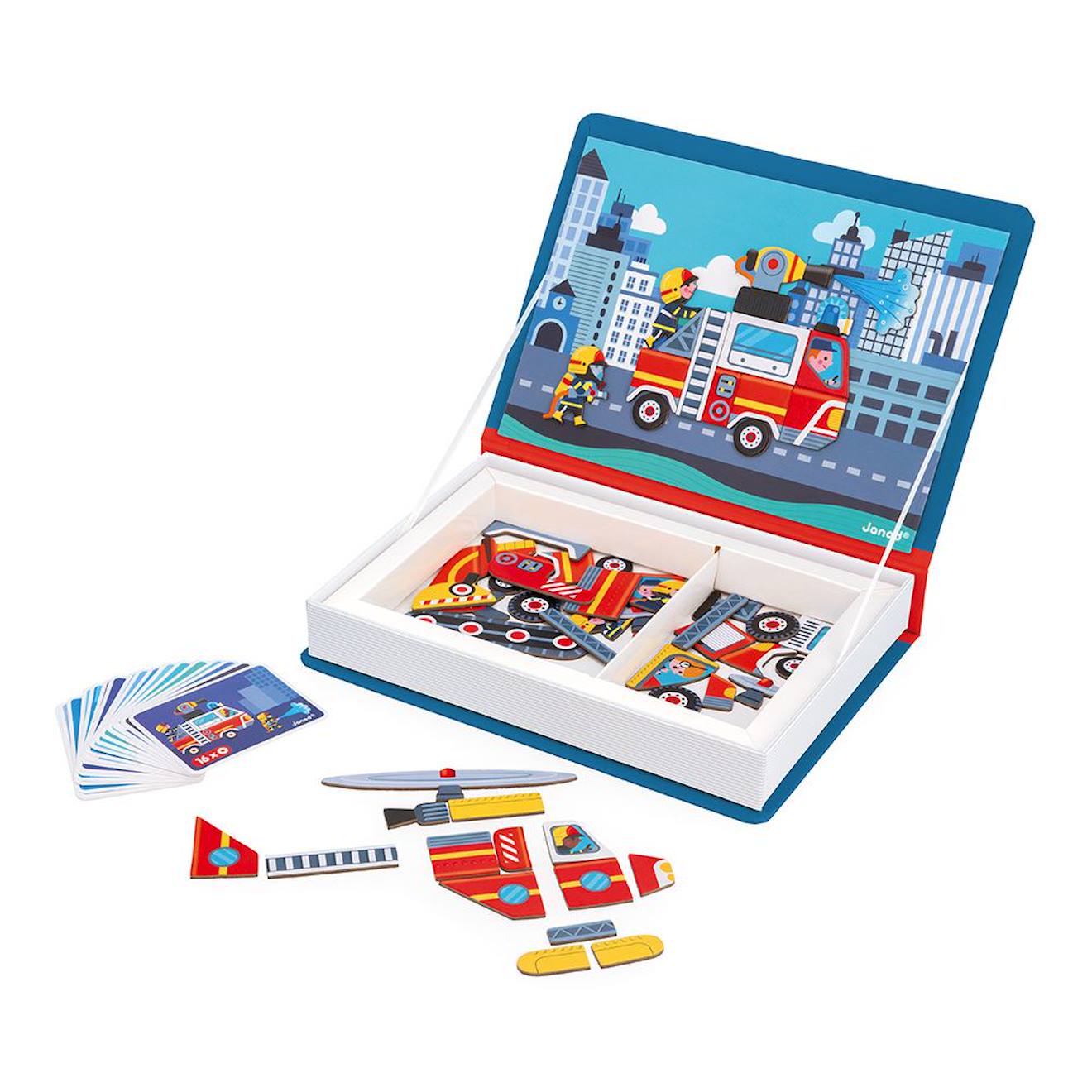 Magnéti'book pompiers multicolore