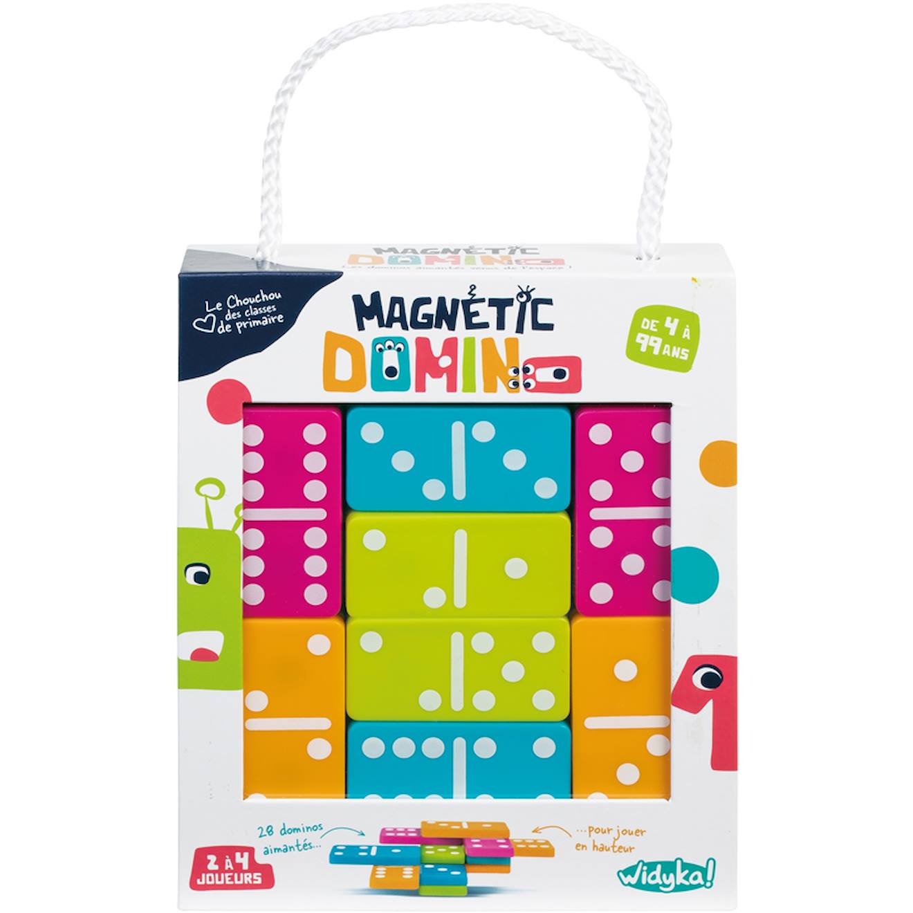 Magnetic domino multicolore