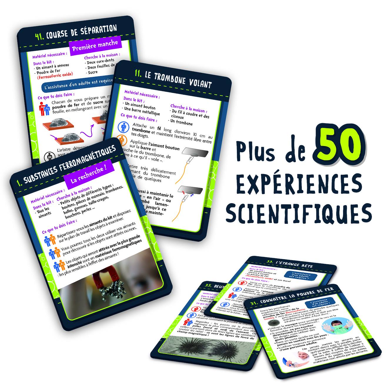 Magnétisme 50 expériences multicolore