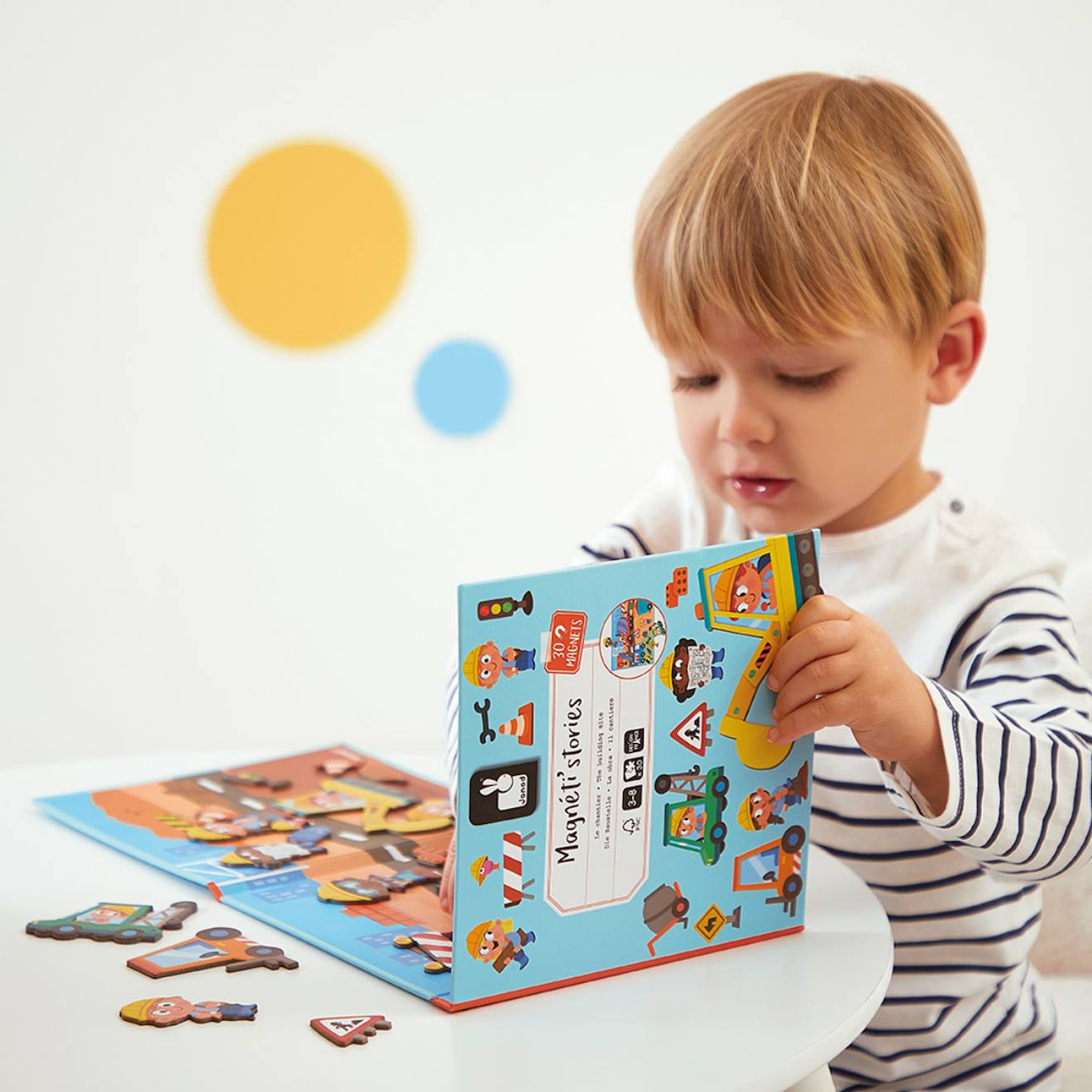 Magnéti'stories le chantier multicolore