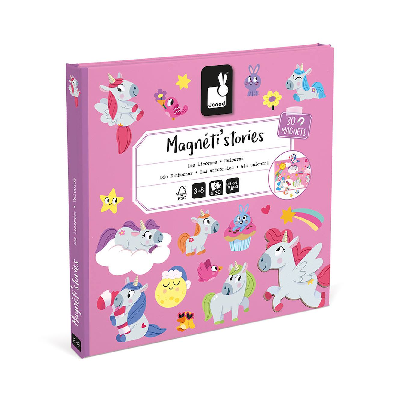 Magnéti'stories les licornes multicolore