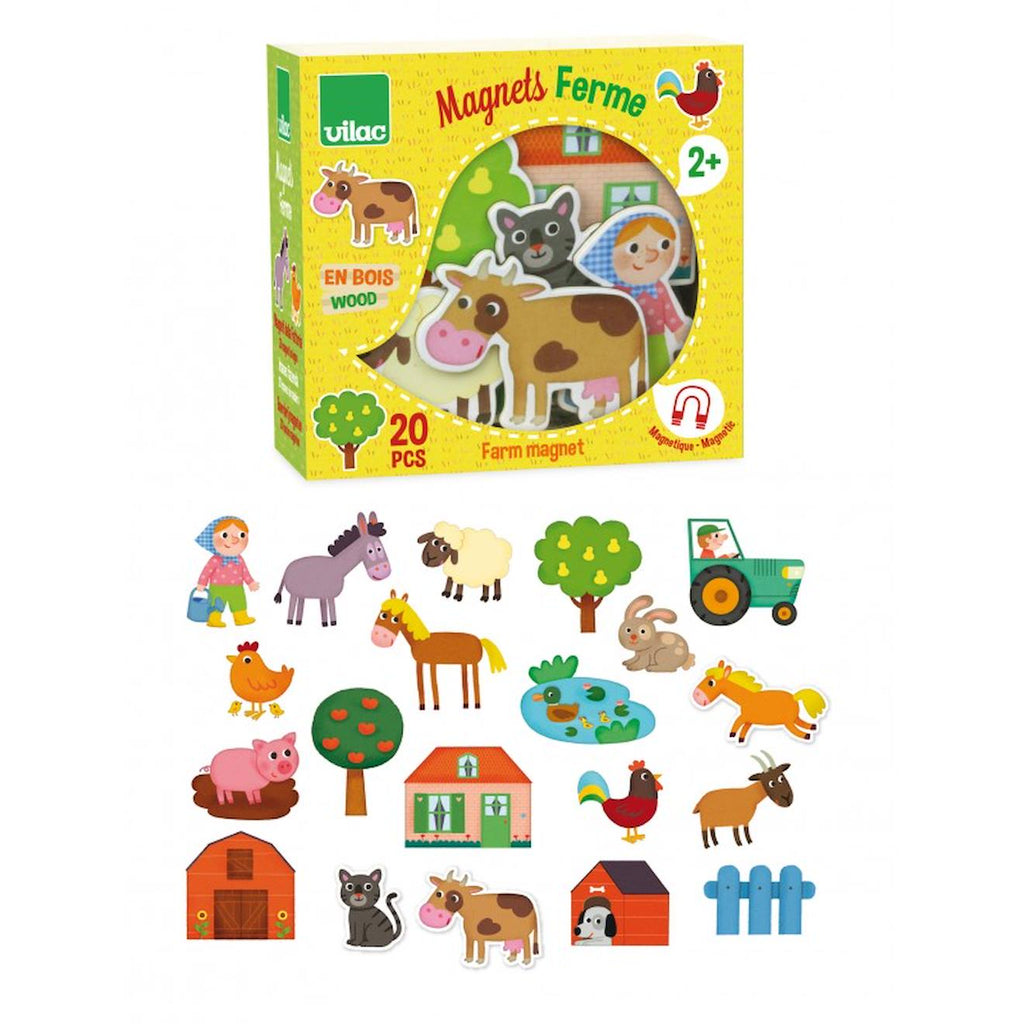 Magnets ferme jaune