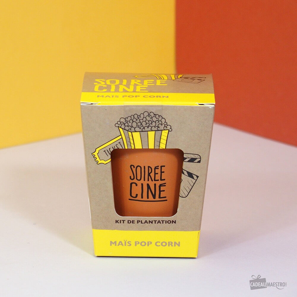 Maïs Pop-Corn à Faire Pousser - Soirée Ciné - Kits de Plantation Radis et Capucine