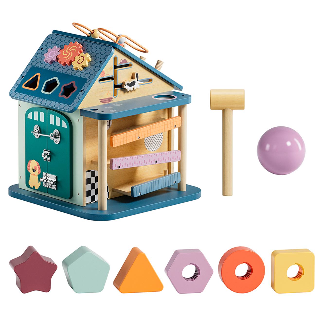 Maison d'activités 12-en-1 multicolore