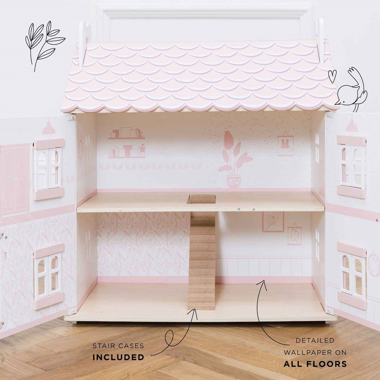 Maison de poupées de sophie rose